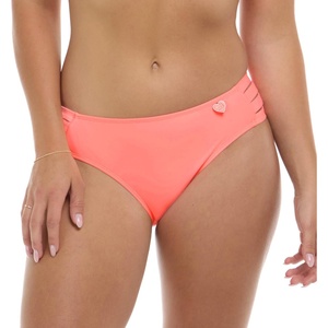 image:imageBody Glove Womens Smoothies Nuevo Contempo Solid Full Coverage Bikini Bottom SwimsuitCoral