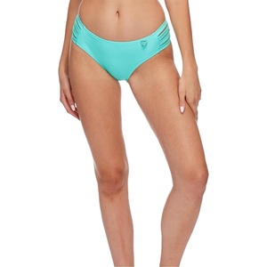 image:imageBody Glove Womens Smoothies Nuevo Contempo Solid Full Coverage Bikini Bottom SwimsuitSea Mist
