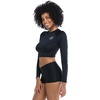 image:imageBody Glove Womens Let It Be Long Sleeve Crop Top Rashguard with UPF 50Rash Guard ShirtBlack