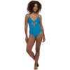image:imageBody Glove Womens Maddie VNeck Onepiece Swimsuit with CutOut and Ring DetailBlue Wave