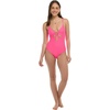 image:imageBody Glove Womens Maddie VNeck Onepiece Swimsuit with CutOut and Ring DetailBubble Gum