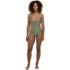 image:imageBody Glove Womens Maddie VNeck Onepiece Swimsuit with CutOut and Ring DetailCactus