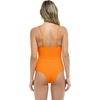 image:imageBody Glove Womens Maddie VNeck Onepiece Swimsuit with CutOut and Ring DetailComo Textured Orange