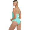 image:imageBody Glove Womens Maddie VNeck Onepiece Swimsuit with CutOut and Ring DetailSea Mist