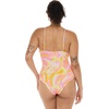image:imageBody Glove Womens Maddie VNeck Onepiece Swimsuit with CutOut and Ring DetailSol Amarelo