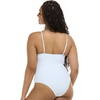 image:imageBody Glove Womens Maddie VNeck Onepiece Swimsuit with CutOut and Ring DetailWhite Snow