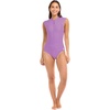 image:imageBody Glove Womens Manny Zip Front CapSleeve One Piece Swimsuit with UPF 50Akebi