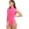 image:imageBody Glove Womens Manny Zip Front CapSleeve One Piece Swimsuit with UPF 50Bubble Gum
