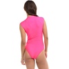 image:imageBody Glove Womens Manny Zip Front CapSleeve One Piece Swimsuit with UPF 50Bubble Gum