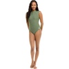image:imageBody Glove Womens Manny Zip Front CapSleeve One Piece Swimsuit with UPF 50Cactus