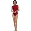 image:imageBody Glove Womens Manny Zip Front CapSleeve One Piece Swimsuit with UPF 50Cranberry