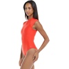 image:imageBody Glove Womens Manny Zip Front CapSleeve One Piece Swimsuit with UPF 50Poppy Red