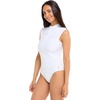 image:imageBody Glove Womens Manny Zip Front CapSleeve One Piece Swimsuit with UPF 50Snow