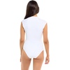 image:imageBody Glove Womens Manny Zip Front CapSleeve One Piece Swimsuit with UPF 50Snow White