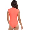 image:imageBody Glove Womens Manny Zip Front CapSleeve One Piece Swimsuit with UPF 50Sunset