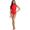 image:imageBody Glove Womens Manny Zip Front CapSleeve One Piece Swimsuit with UPF 50True