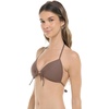 image:imageBody Glove Womens Smoothies Baby Love Solid Molded Cup Triangle Push Up Bikini Top SwimsuitLatte