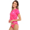 image:imageBody Glove Womens Smoothies In Motion Solid Short Sleeve RashguardBubble Gum