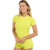 image:imageBody Glove Womens Smoothies In Motion Solid Short Sleeve RashguardKey Lime