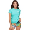 image:imageBody Glove Womens Smoothies In Motion Solid Short Sleeve RashguardSea Mist