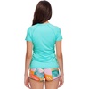 image:imageBody Glove Womens Smoothies In Motion Solid Short Sleeve RashguardSea Mist