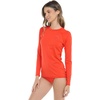 image:imageBody Glove Womens Smoothies Sleek Solid Long Sleeve Rashguard with UPF 50Poppy Red