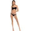 image:imageBody Glove Womens Smoothies Tainted Love Solid Retro Bandeau Bikini Top SwimsuitBlack