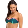 image:imageBody Glove Womens Tainted Love Retro Bandeau Bikini Top SwimsuitKingfisher Colorblock
