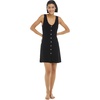 image:imageBody Glove Womens Cora Sleeveless VNeck Coverup DressBlack