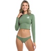 image:imageBody Glove Womens Let It Be Long Sleeve Crop Top Rashguard with UPF 50Rash Guard ShirtCactus