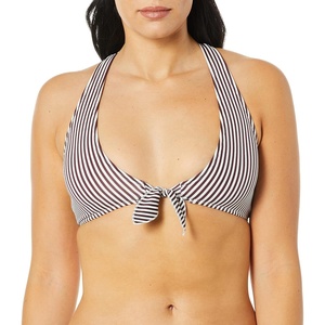 image:imageBody Glove Womens Liv Front Tie Bikini Top Swimsuit with Front TieWind of Change Stripe