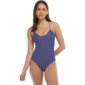 image:imageBody Glove Womens Sandbar Onepiece Swimsuit with Adjustable Tie Back DetailIris Blue