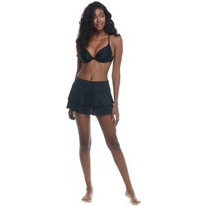 image:imageBody Glove Womens Standard Lambada Solid Mesh Swimsuit Cover Up SkirtCactus