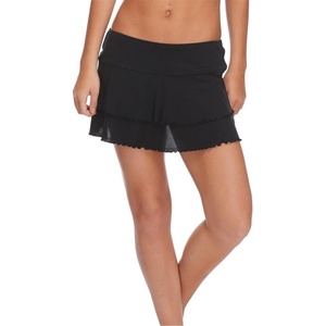 image:imageBody Glove Womens Standard Lambada Solid Mesh Swimsuit Cover Up SkirtSmoothies Black
