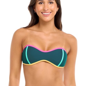 image:imageBody Glove Womens Tainted Love Retro Bandeau Bikini Top SwimsuitKingfisher Colorblock