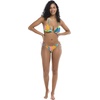 image:imageBody Glove Womens DITA Slider Triangle Bikini Top SwimsuitCuracao Tropical