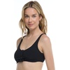 image:imageBody Glove Womens Kate Crop Bikini Top Swimsuit with Front TieBlack Ibiza Rib