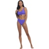 image:imageBody Glove Womens Kate Crop Bikini Top Swimsuit with Front TieClearwater Ibiza Rib