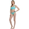 image:imageBody Glove Womens Kate Crop Bikini Top Swimsuit with Front TieCyan Blue
