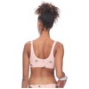 image:imageBody Glove Womens Kate Crop Bikini Top Swimsuit with Front TieRio Dusty Pink Ribbed Print