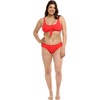 image:imageBody Glove Womens Kate Crop Bikini Top Swimsuit with Front TieSnapdragon Ibiza Rib