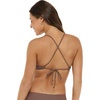 image:imageBody Glove Womens Kimi Bralette Bikini Top for Women  Adjustable 2Way Tie Back Removable Soft Cups Slim Strap Swim TopLatte