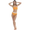 image:imageBody Glove Womens Malia One Shoulder Bikini Top SwimsuitSunny Orange Texture