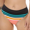 image:imageBody Glove Womens Marlee High Waist Bikini Bottom SwimsuitCoral Reef Stripe