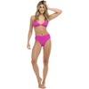 image:imageBody Glove Womens Marlee High Waist Bikini Bottom SwimsuitFucshia Ibiza Rib