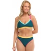 image:imageBody Glove Womens Marlee High Waist Bikini Bottom SwimsuitKingfisher Colorblock