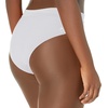 image:imageBody Glove Womens Marlee High Waist Bikini Bottom SwimsuitWhite Ibiza Rib