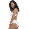 image:imageBody Glove Womens Marlee High Waist Bikini Bottom SwimsuitWhite Laser Cut