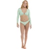 image:imageBody Glove Womens Mika Long Sleeve Crop Bikini Top Swimsuit with Keyhole FrontSalt Cay Mint