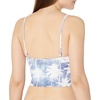 image:imageBody Glove Womens Norah Crop Bikini Top SwimsuitDenim City Palm Print